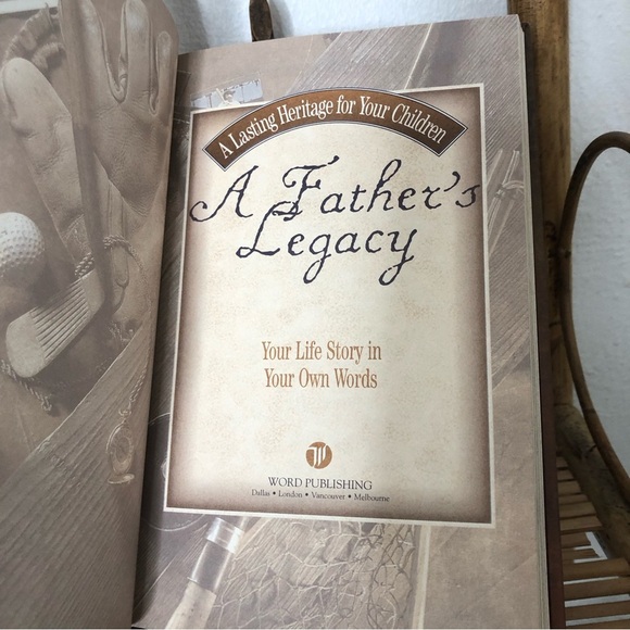 A Father's‎ Legacy: Your Life Story in Your Own Words Hardcover Book NEW! - Picture 11 of 15